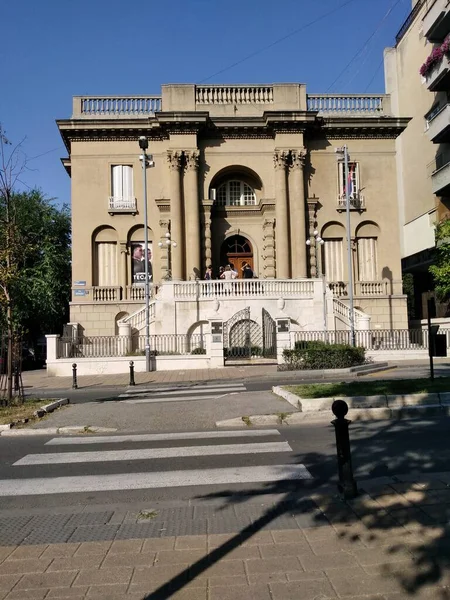 2018 Serbien Belgrad Nikola Tesla Museum Und Bei Schönem Wetter — Stockfoto