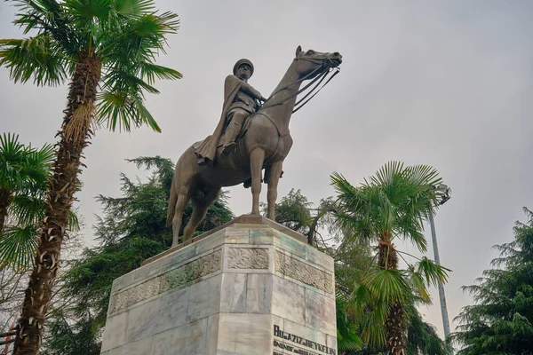 2021 Bursa Turquía Escultura Ataturk Fundador República Turca Centro Bursa — Foto de Stock