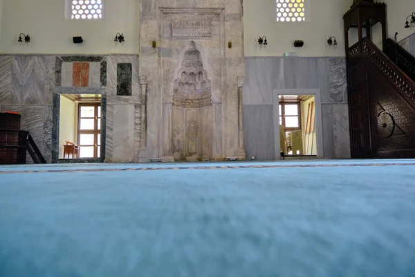 2021 Nicea Iznik Bursa Turquia Dentro Interior Mesquita Verde Yesil — Fotografia de Stock