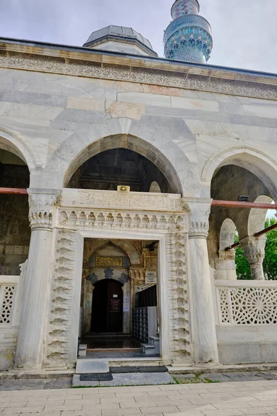 2021 Bursa Turquia Mesquita Verde Yesil Camii Niceia Iznik Portão — Fotografia de Stock