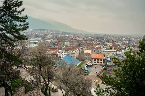 2021 Bursa Türkei Pyramide Aus Glasmaterial Zafer Plaza Zentrum Von — Stockfoto