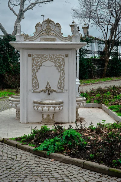 Парк Гулхейн Істанбулі Древнім Отомським Візерунком Фонтану Громадському Парку Під — стокове фото