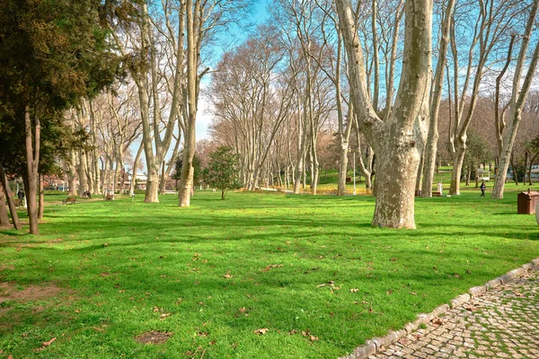 Alter Und Reifer Öffentlicher Gulhane Park Der Vom Osmanischen Reich — Stockfoto