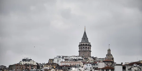 Τουρκία Istanbul 2021 Διάσημος Πύργος Galata Της Istanbul Που Τραβήχτηκε — Φωτογραφία Αρχείου