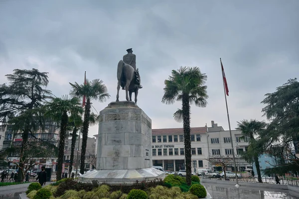 2021 Bursa Turquía Escultura Ataturk Fundador República Turca Centro Bursa — Foto de Stock