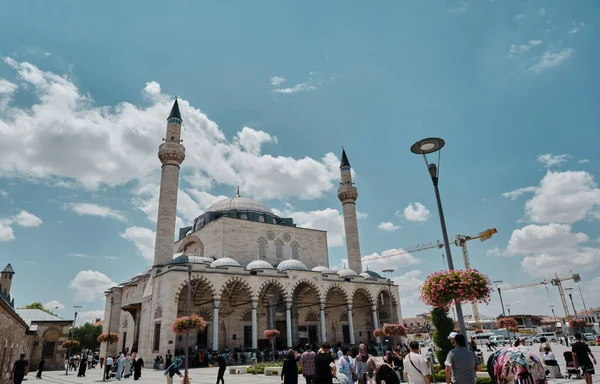 Mesquita Sultan Selim Cami Perto Túmulo Mevlana Turbe Konya Turquia — Fotografia de Stock