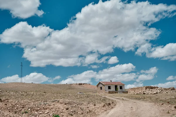 Vie Typique Village Dans Centre Turquie Chemin Sale Maison Pierre — Photo