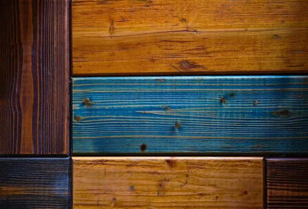 a vintage and retro style table surface made of wooden material and colorful pattern surface of table