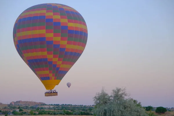 Nádherné Turistické Centrum Cappadocie Let Balónem Let Časně Ráno Těsně — Stock fotografie