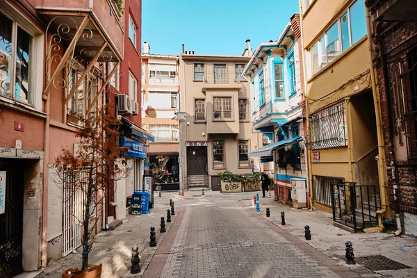 2021 Kadikoy Istanbul Turkey Street View Old Style Building Narrow — Stock Photo, Image