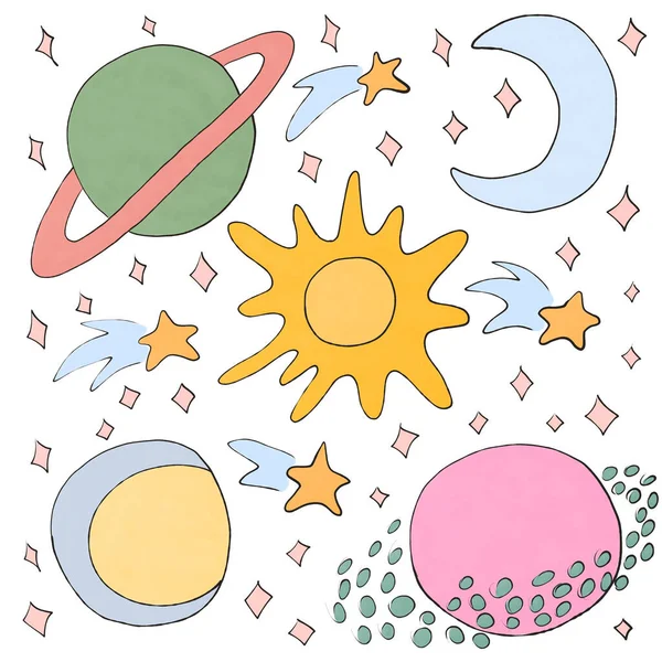 uzay nesneleri güneş gezegeni ay