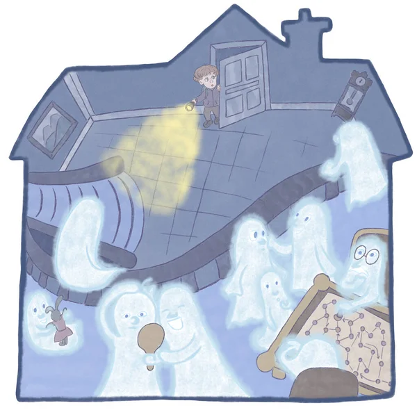 Küçük çocuk perili bir eve girer.