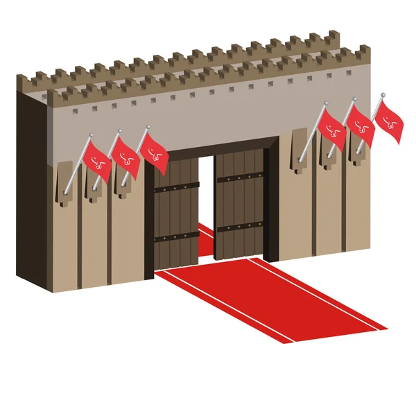 Eski Arap kale kapısı girişi