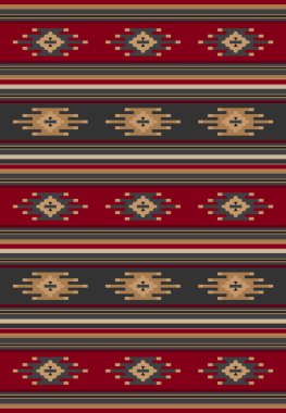 Güzel Kırmızı ve Altın Geleneksel El yapımı Retro Dokuma Kalıpları