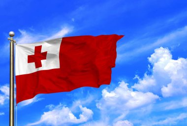 Moldova Ulusal Birlik ve Gökyüzünde Parlak Dalgalanan Tarihi Bayrak Sembolü