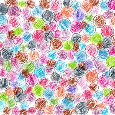 Romanya Para Birimi Renkli Paralar Kalem Arkaplan Çocuk Resimleri