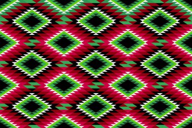 Kırmızı ve Yeşil Karpuz Renkleri Geleneksel Hüzünlü Örgü