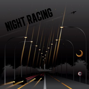 Gece saat yol yarış