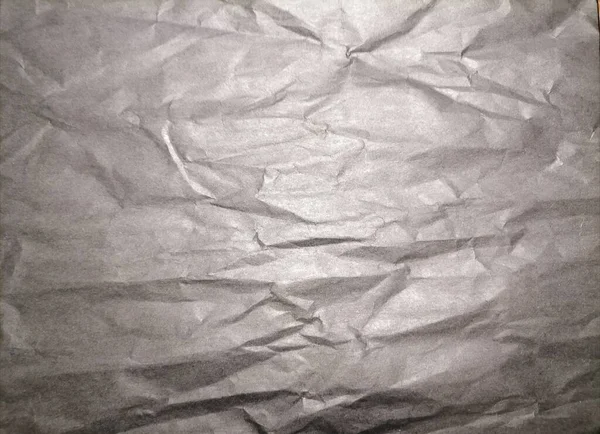 Crumpled Grått Papper För Bakgrund — Stockfoto