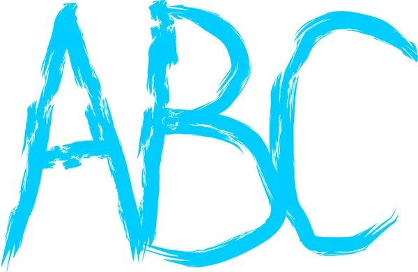 Letras Abc Fundo Branco — Fotografia de Stock