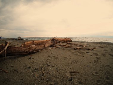 Gün batımında deniz manzarası