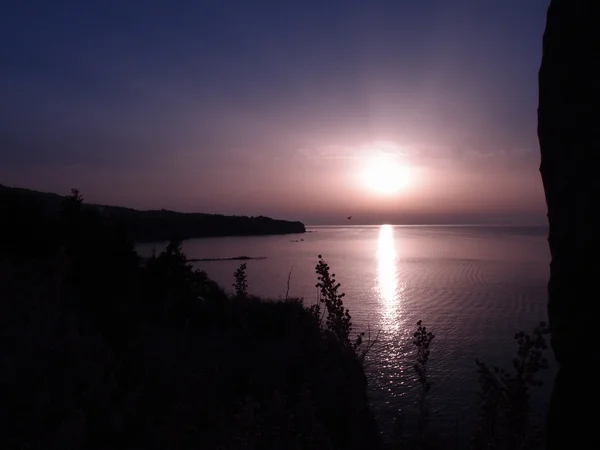 gün batımı ve deniz manzarası