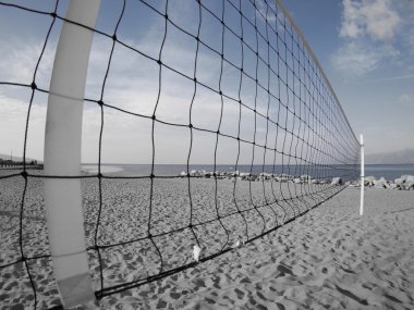 Plajda voleybol ağı