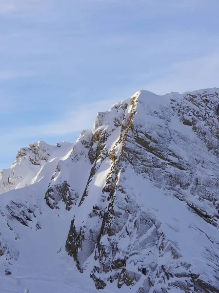 Cristas Rochosas Topo Glaciar Kaprun Alpes Austríacos Áustria — Fotografia de Stock