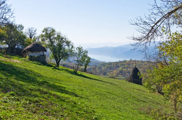 Hillsides Miroc Mountain Danube River Djerdap Gorge National Park East — Stock Photo, Image