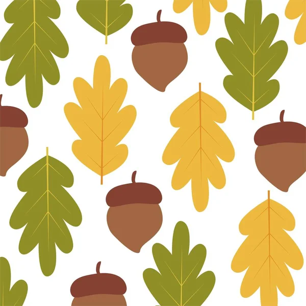 Handgezeichnete Herbst Blätter Hintergrund — Stockvektor