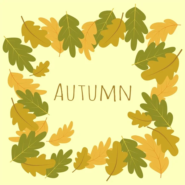 Handgezeichnete Herbst Blätter Hintergrund — Stockvektor
