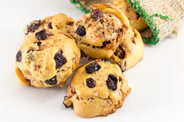 Zelfgemaakte koekjes met aronia en veenbessen — Stockfoto