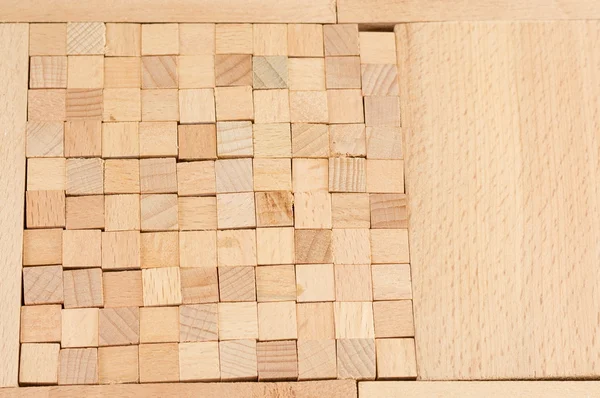 Bruin houten blokken — Stockfoto