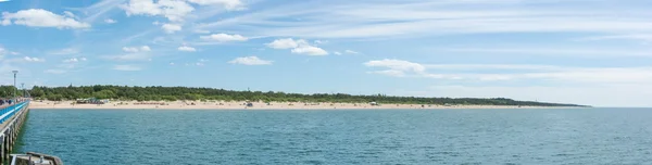 Połąga Litwa - 13 czerwca: Widok na piaszczystej plaży w Połądze — Zdjęcie stockowe