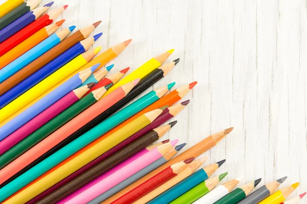 Colorful pencils background pattern. Creativity abstract Stock Picture