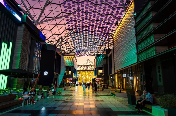 Dubai Egyesült Arab Emírségek 2018 November Dubai City Walk Night — Stock Fotó