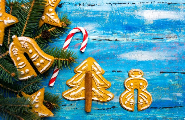 Weihnachtsplätzchen Form Festlicher Symbole — Stockfoto