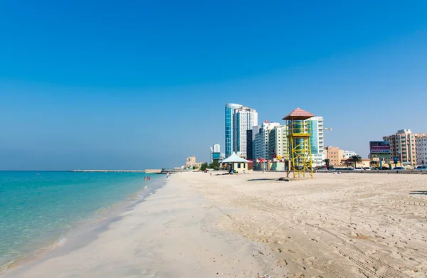 Ajman Zjednoczone Emiraty Arabskie Grudnia 2018 Ajman Corniche Plaża Piękne — Zdjęcie stockowe