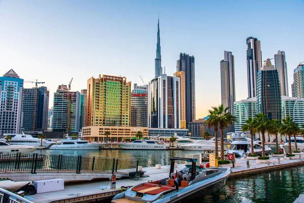 Dubai Єднані Арабські Емірати Листопада 2020 Dubai Skyline View Marasi — стокове фото
