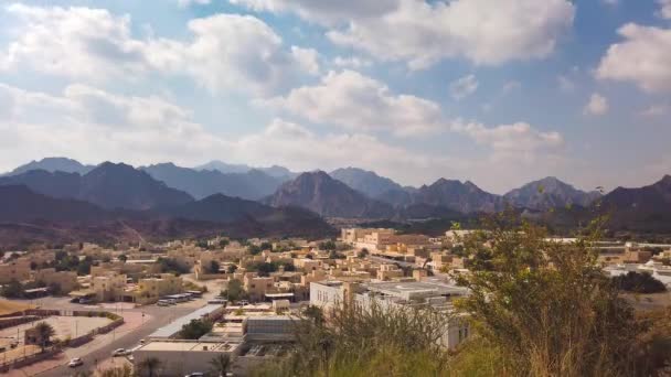 Time Lapse View Clouds Hatta Town Which Part Dubai Emirate — Stock Video