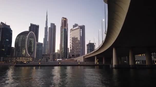 Dubai Birleşik Arap Emirlikleri Kasım 2020 Dubai Şehir Merkezi Modern — Stok video