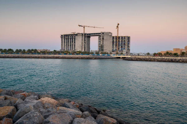 Рас Ель Хайма Єднані Арабські Емірати Лютого 2020 Готель Будується — стокове фото