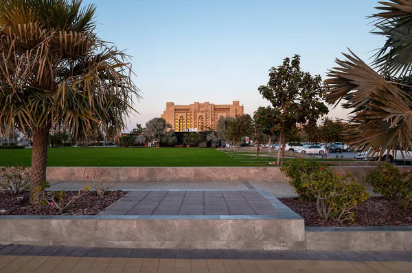 阿拉伯联合酋长国Ras Khaimah 2020年2月3日 阿拉伯联合酋长国Ras Khaimah酋长国的马扬岛 岛上有许多旅馆和度假胜地 可作为理想的出逃目的地 — 图库照片