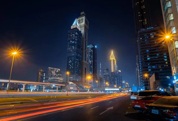 Dubai Emirados Árabes Unidos Março 2021 Skyline Moderno Centro Dubai — Fotografia de Stock