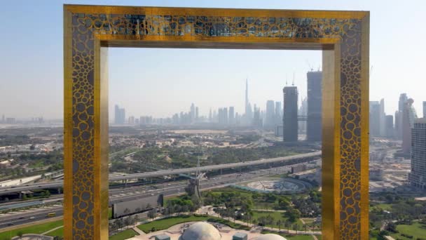 Dubaï Émirats Arabes Unis 1Er Mai 2021 Dubai Skyline Seen — Video
