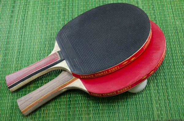 Two vintage table tennis rackets — Stock Photo, Image