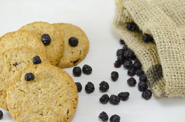 Integrální cookies s Aronie — Stock fotografie