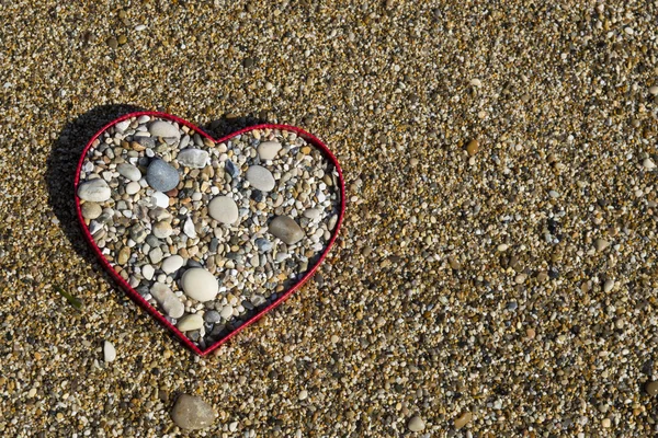 Heath shape of beach rocks — Stock Photo, Image