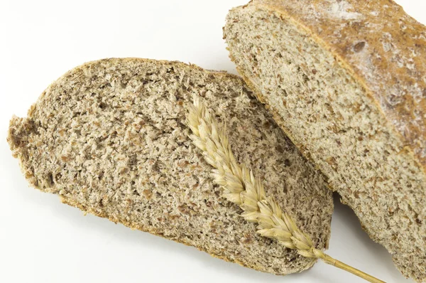 Integra bread slices on white background — Stock Photo, Image