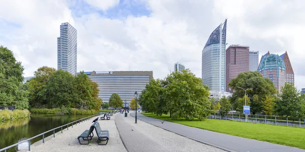 Panorama syn på Den Haag city center — Stockfoto